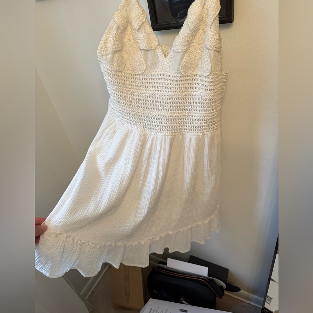 Festival Bloom Crochet Floral Mini Dress - Picture 8 of 9